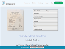 Tablet Screenshot of itemize.com